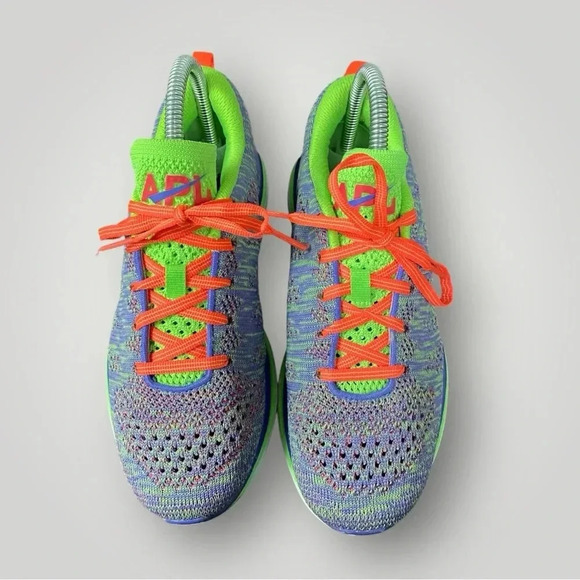 APL Techloom Pro Neon Green Purple & Pink Sneakers Womens Size 6 - Picture 3 of 13